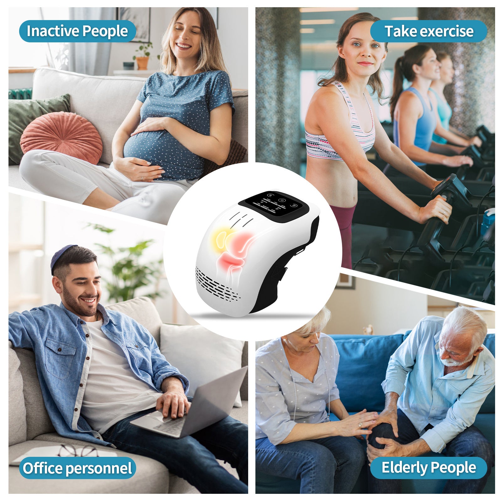 3-in-1 Knee, Elbow & Shoulder Therapy Device – Smart Home Massager