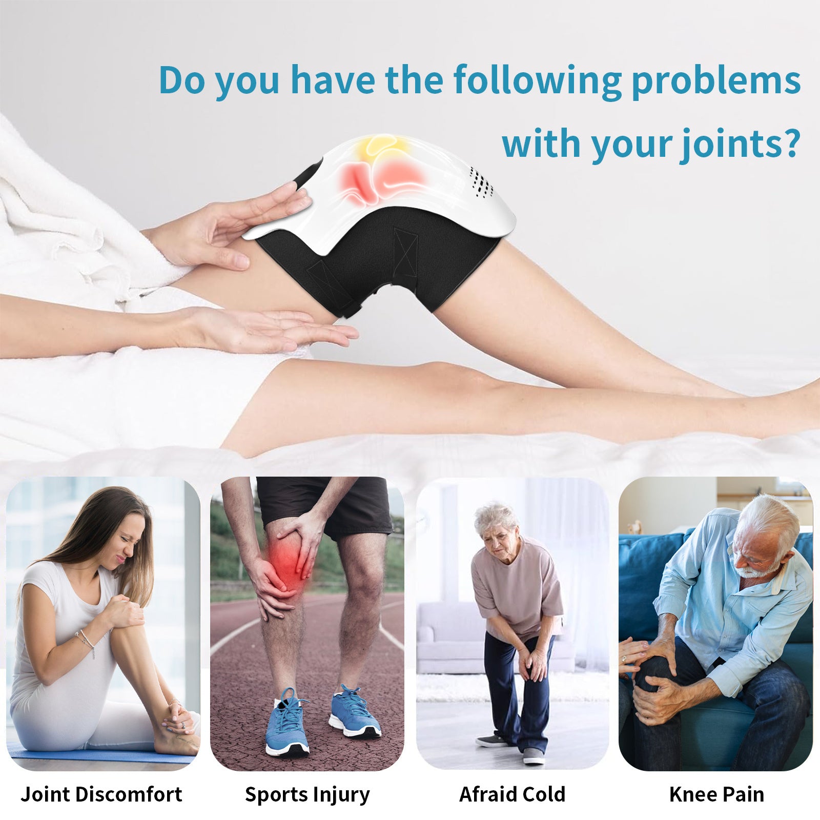 3-in-1 Knee, Elbow & Shoulder Therapy Device – Smart Home Massager