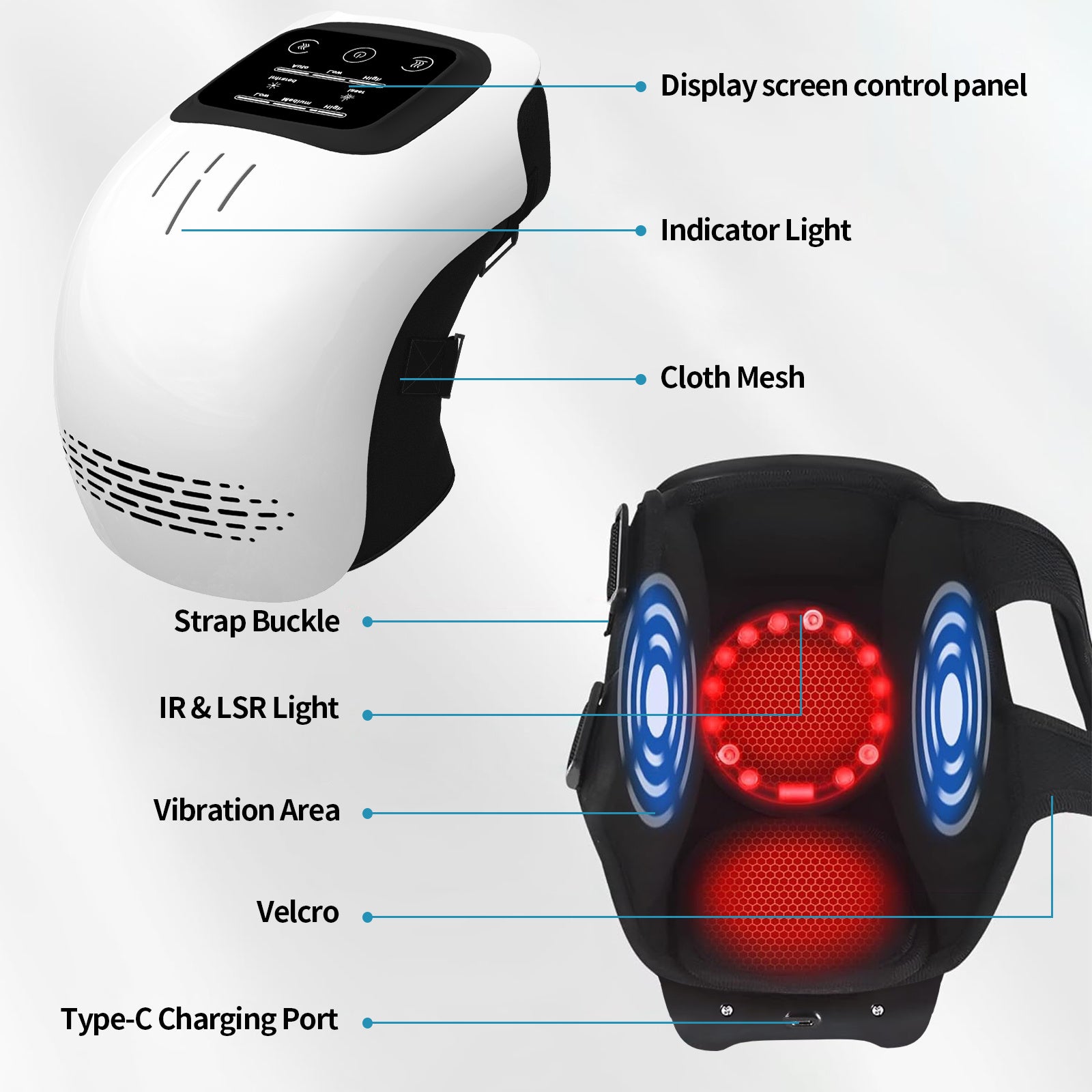 3-in-1 Knee, Elbow & Shoulder Therapy Device – Smart Home Massager